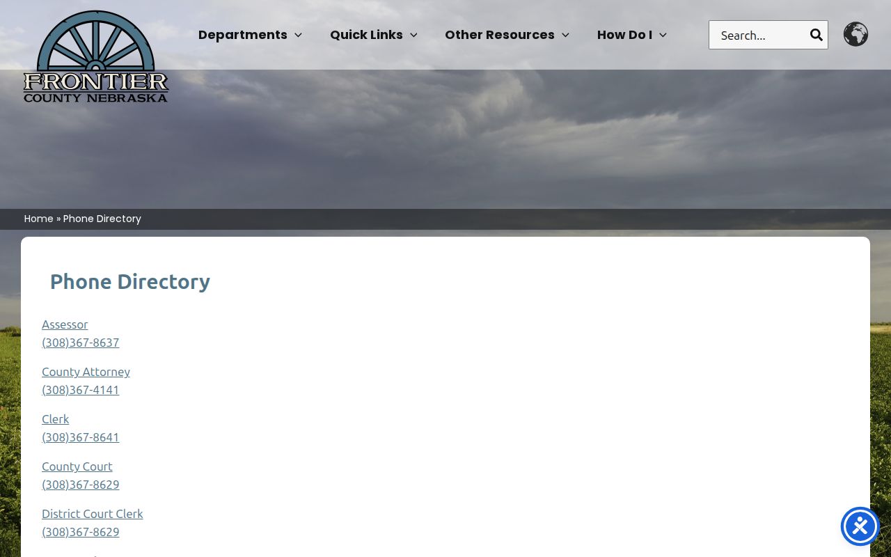 Frontier County sheriff countywide service model for warrant records